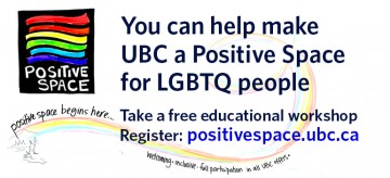 Make UBC a Positive Space this Fall
