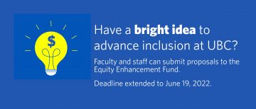 Equity Enhancement Fund – call for proposals